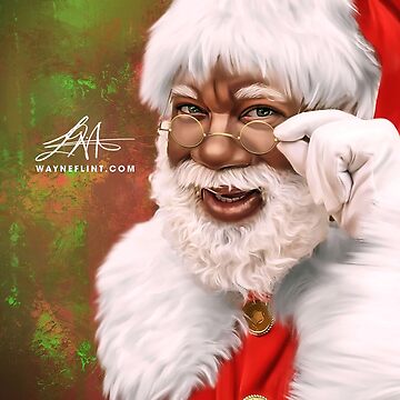 Artwork thumbnail, Black Santa by wayneflint