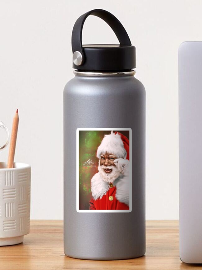 Thumbnail 1 of 3, Sticker, Black Santa designed and sold by wayneflint.