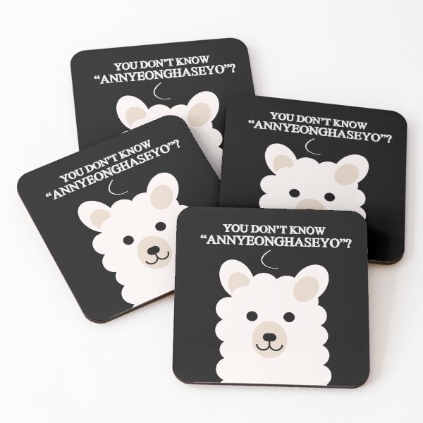 Item preview, Alpaca: You don't know "ANNYEONGHASEYO"? designed and sold by Dylan, Bitesize_Korean.
