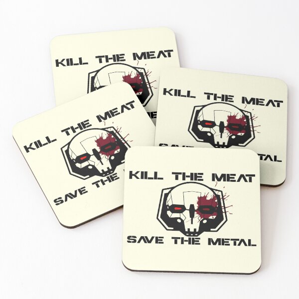 Item preview, Kill the Meat, Save the Metal designed and sold by Arcturan-Art.
