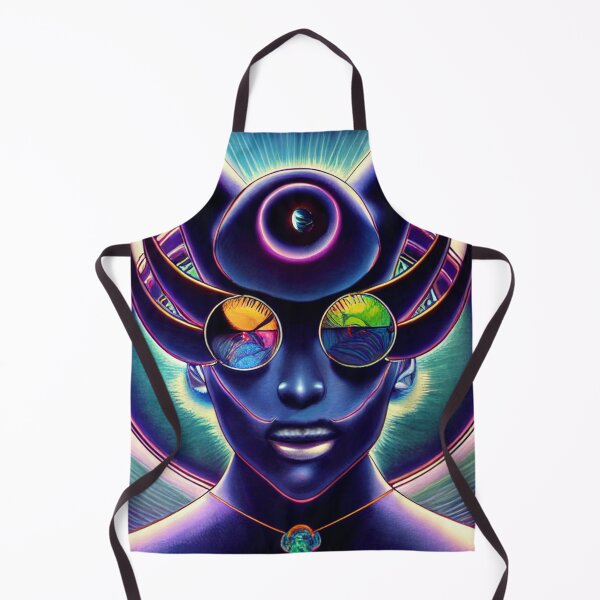 Item preview, Soul Brother Soup - Psychedelic African Space Traveler - Alex Grey Inspired Artwork designed and sold by jjwalters.