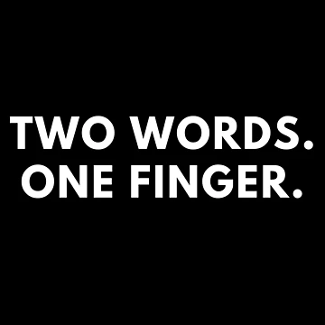 Artwork thumbnail, Two Words One Finger by Express YRSLF