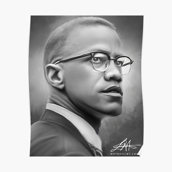 Digital Malcolm X Poster