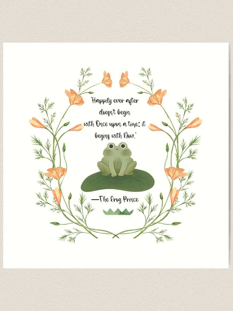 Copy of The Frog Prince Walter Crane Book Quote | Art Print