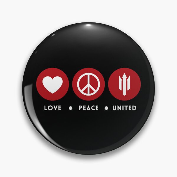 Item preview, Love, Peace, United (Red White) designed and sold by supermanc.