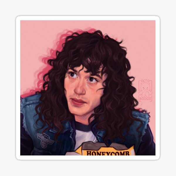 eddie puppy eyes munson Sticker
