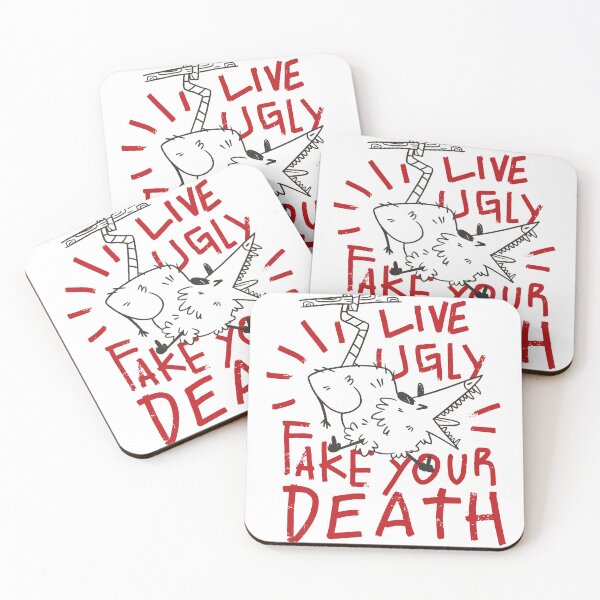 Item preview, Live Ugly Fake Your Death Funny Possum Meme designed and sold by Merchking1.