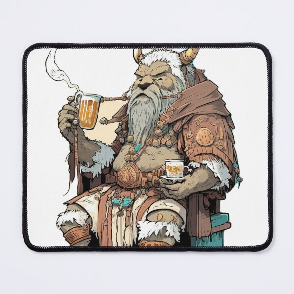 Item preview, Old warrior sipping some Boba tea designed and sold by RiverstepStudio.