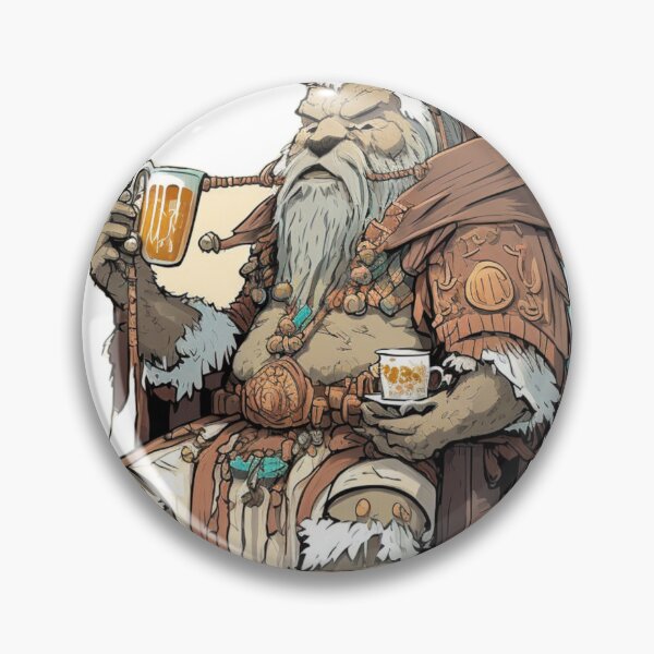 Item preview, Old warrior sipping some Boba tea designed and sold by RiverstepStudio.