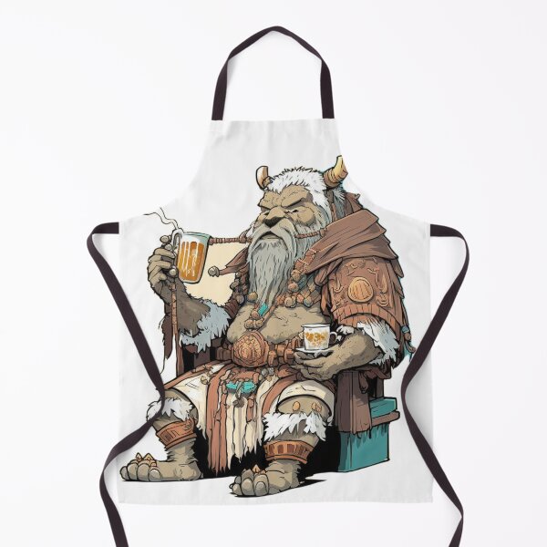 Item preview, Old warrior sipping some Boba tea designed and sold by RiverstepStudio.