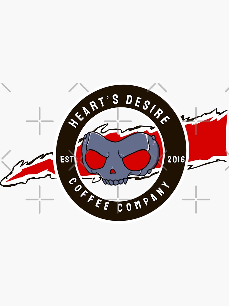 "Heart’s Desire Coffee Skull Persona 5" Sticker for Sale by HHGizmo
