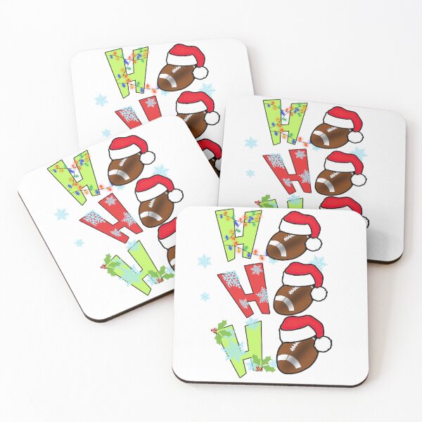 Item preview, Ho Ho Ho Christmas Football designed and sold by OrnamentallyYou.