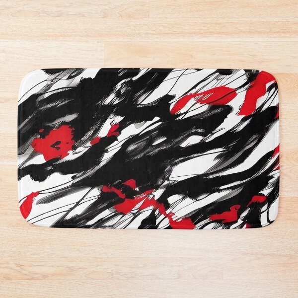 Item preview, Red and Black Running Paint Drips Running Down Canvas designed and sold by deniselynnimage.