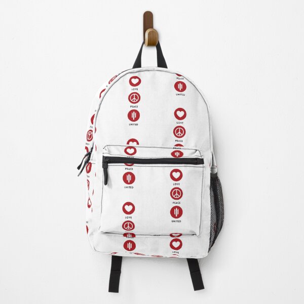 Item preview, Love, Peace, United Vertical (Red Black) designed and sold by supermanc.