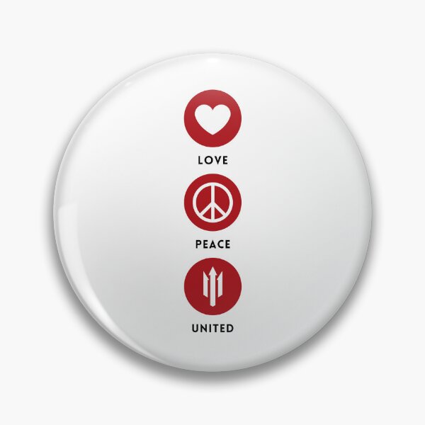 Item preview, Love, Peace, United Vertical (Red Black) designed and sold by supermanc.
