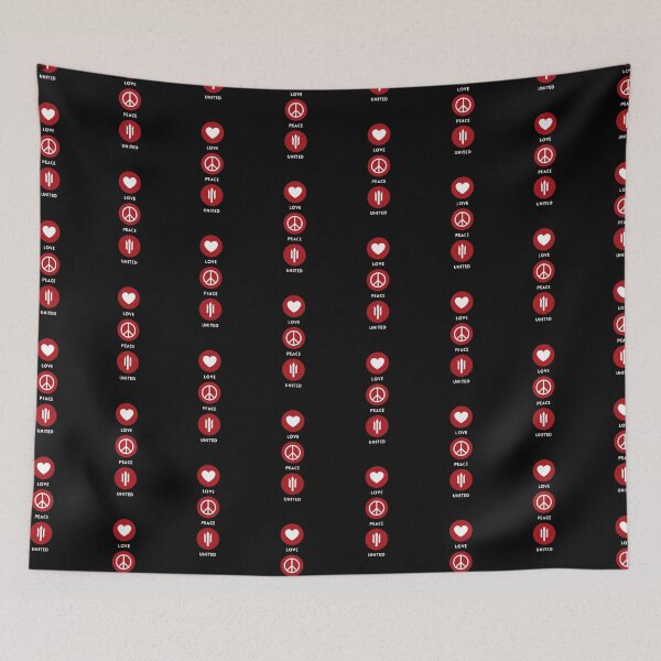Item preview, Love, Peace, United Vertical (Red White) designed and sold by supermanc.