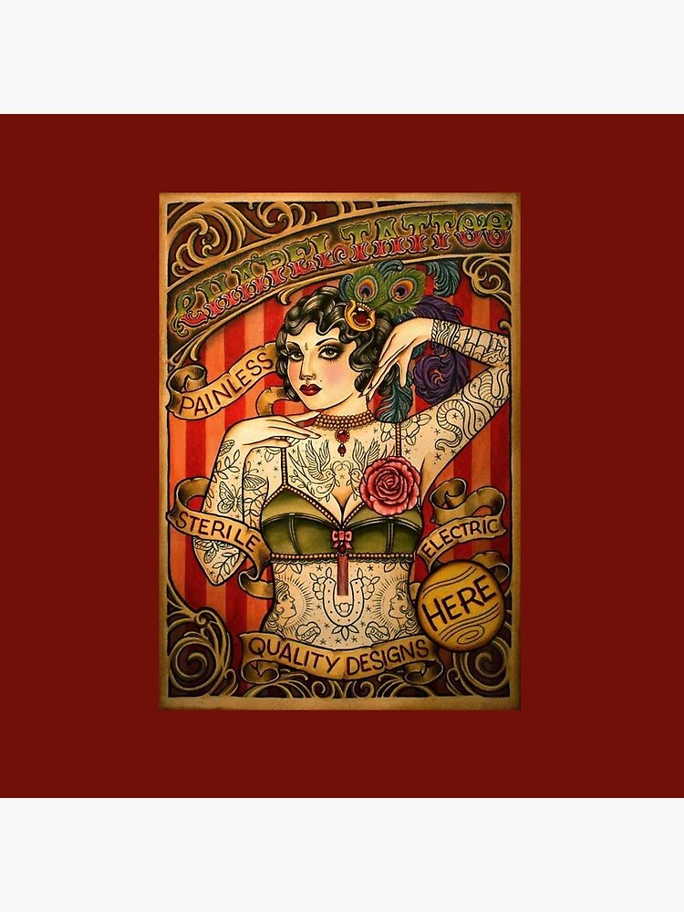 CHAPEL TATTOO; Vintage Body Advertising Art by posterbobs