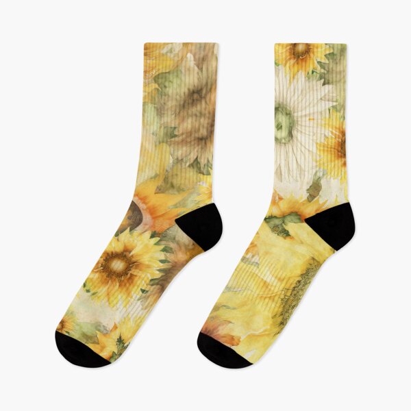 Item preview, Watercolor Sunflowers Pattern designed and sold by cardinalhill.