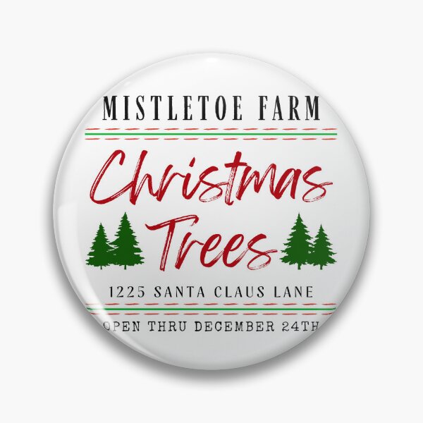 Item preview, Vintage Retro Sign: Mistletoe Farm Christmas Trees designed and sold by SaltyLass.