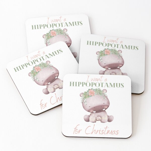 Item preview, Hippo for Christmas designed and sold by MegzVTonder.