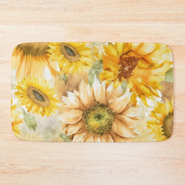 Item preview, Watercolor Sunflowers Pattern 2 designed and sold by cardinalhill.
