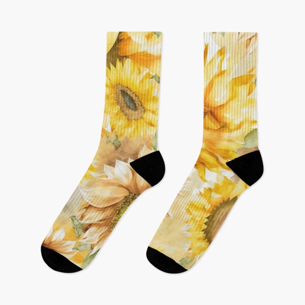Item preview, Watercolor Sunflowers Pattern 2 designed and sold by cardinalhill.