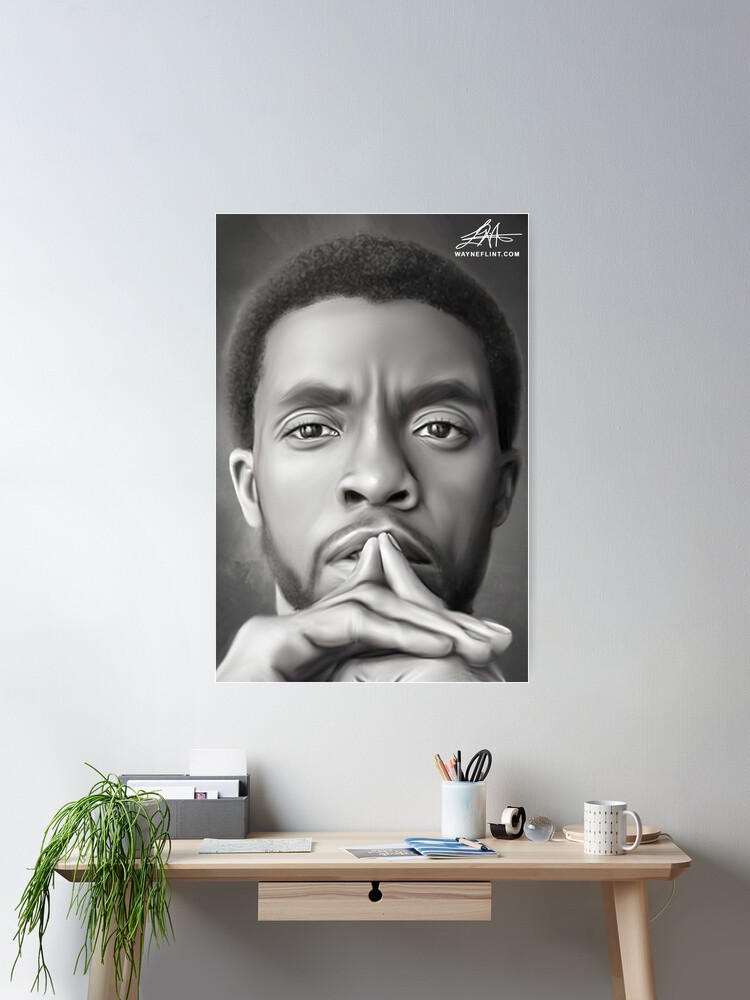 Thumbnail 1 of 3, Poster, Chadwick Boseman designed and sold by wayneflint.