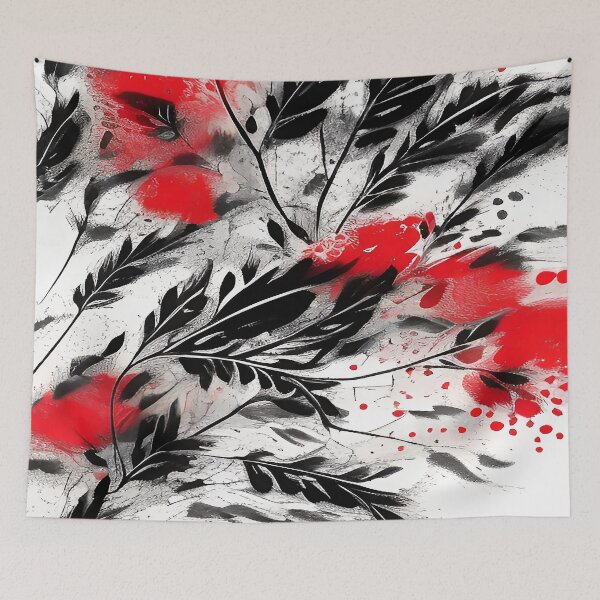 Item preview, Red and Black Twigs and Weeds in a Windy Turbine designed and sold by deniselynnimage.