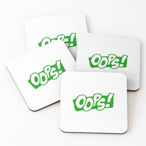 Item preview, Green and White OOPS! designed and sold by Summer-Winter.