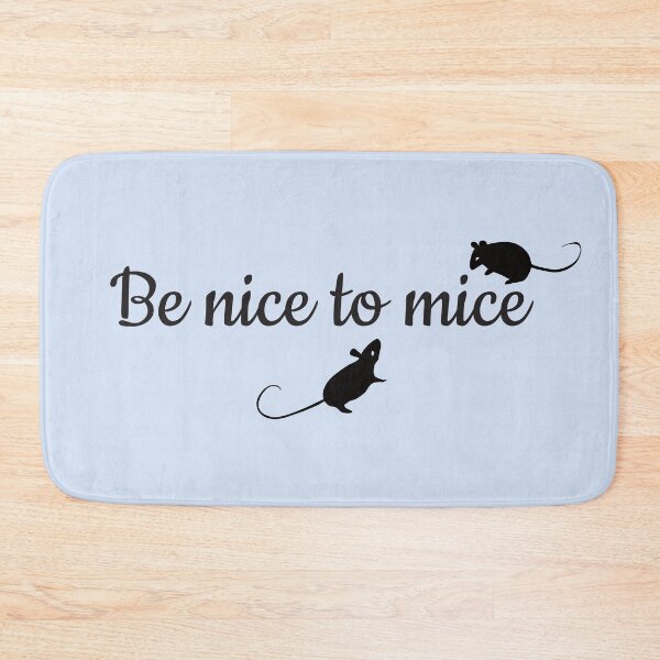 Item preview, Be nice to mice (dark on light) designed and sold by selfproclaimd.