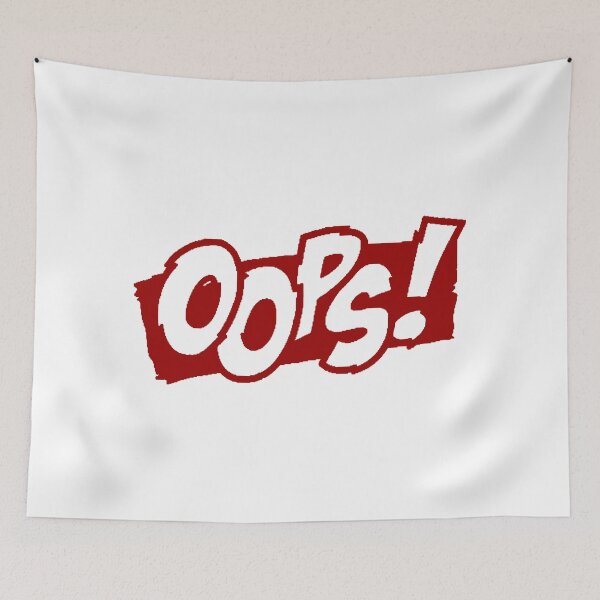 Item preview, Burgundy and White OOPS! designed and sold by Summer-Winter.