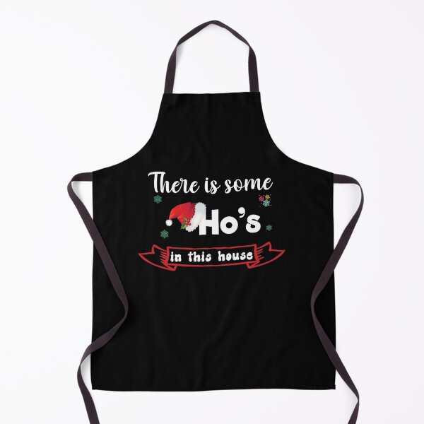 Item preview, There's some ho's in this house, Christmas hohoho, funny cute Christmas, cute Santa hat, funny Santa joke. designed and sold by cocochi.