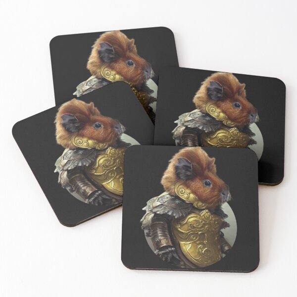 Item preview, Sir Guinea Pig with Golden Armor designed and sold by MktngMultiverse.
