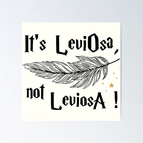 Quadro e poster Harry Potter - It's leviosa, not Leviosaa! » - Quadrorama