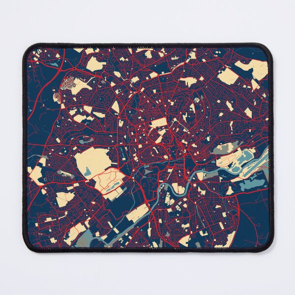 Item preview, Nottingham City Map of Nottinghamshire, England - Hope designed and sold by deMAP.