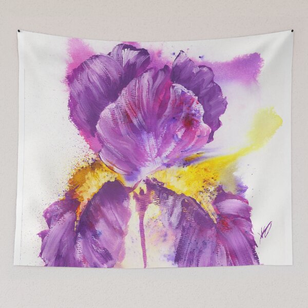 Item preview, Splashy Iris Flower designed and sold by Valerie Englehart.