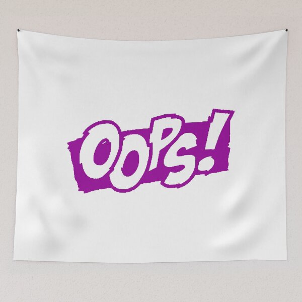 Item preview, Purple and White OOPS! designed and sold by Summer-Winter.
