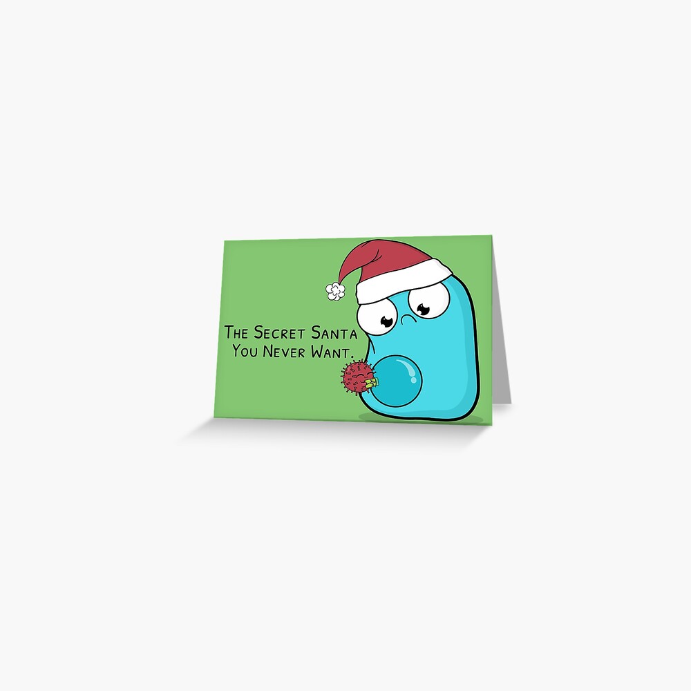 Secret Santa Virus Greeting Card