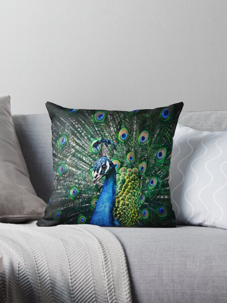 Peacock Throw Pillow