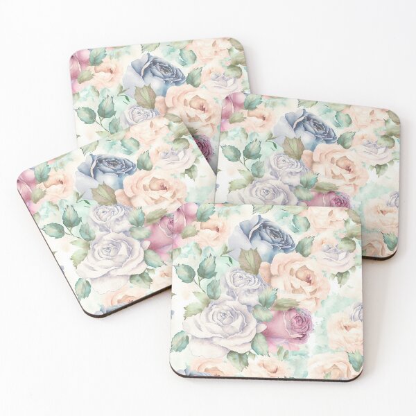 Item preview, Watercolor Roses Pattern 1 designed and sold by cardinalhill.