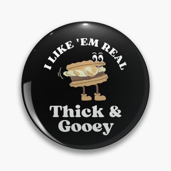 Item preview, Thick and Gooey, Kawaii Smore, Funny Food Pun, Camping Squad designed and sold by ModkMerch.