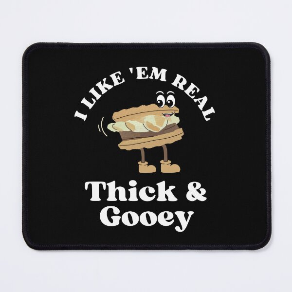 Item preview, Thick and Gooey, Kawaii Smore, Funny Food Pun, Camping Squad designed and sold by ModkMerch.