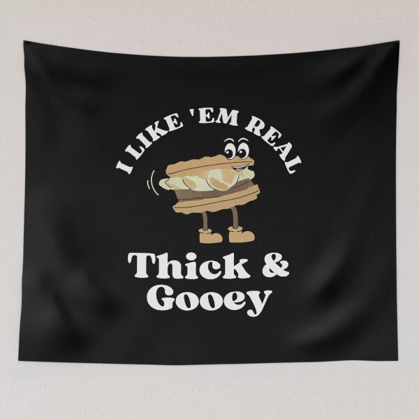 Item preview, Thick and Gooey, Kawaii Smore, Funny Food Pun, Camping Squad designed and sold by ModkMerch.