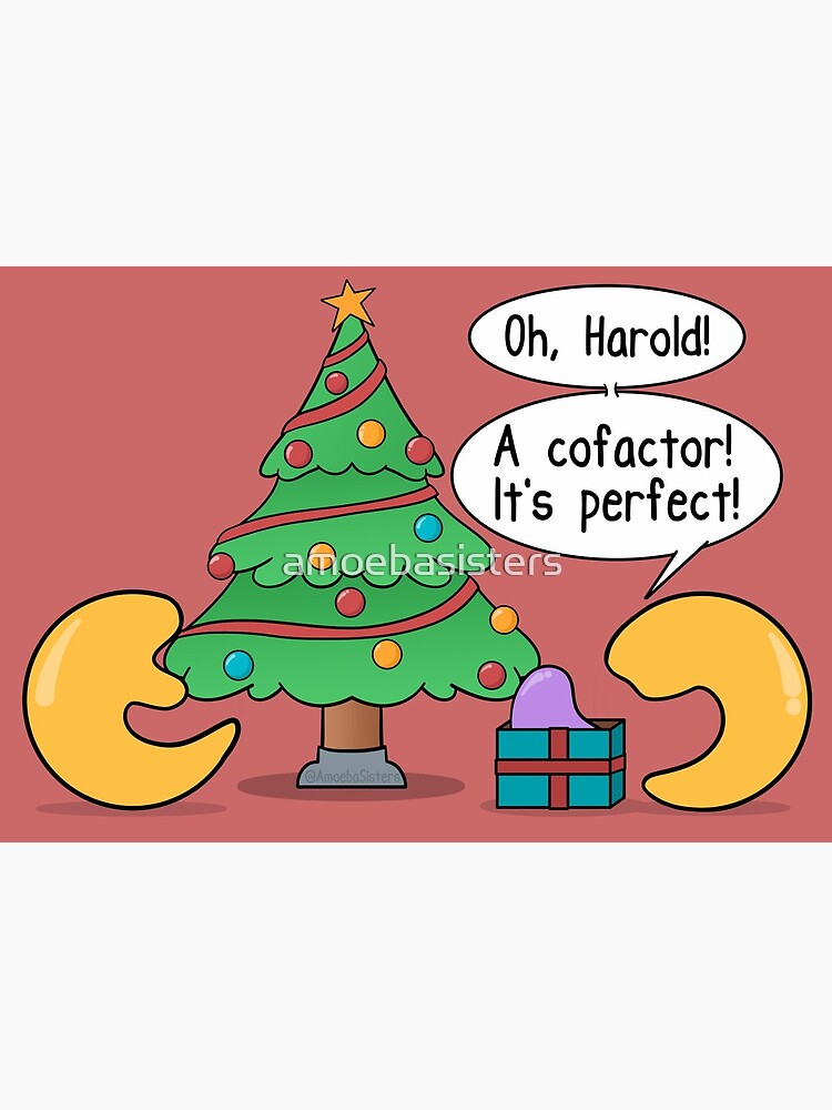 Thumbnail 2 of 2, Greeting Card, A Merry Enzyme Christmas designed and sold by amoebasisters.