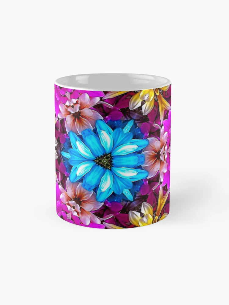 Thumbnail 4 of 6, Coffee Mug, Colorful Daisy Pattern designed and sold by Patternflower.
