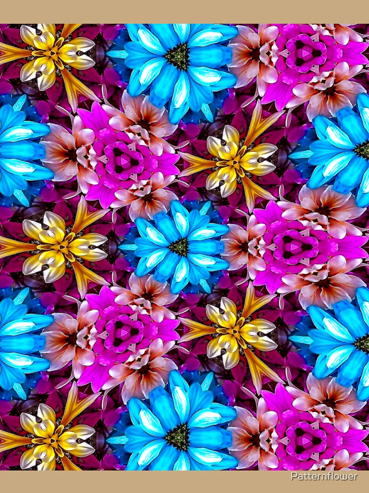 Thumbnail 6 of 6, Premium Oversized Hoodie, Colorful Daisy Pattern designed and sold by Patternflower.
