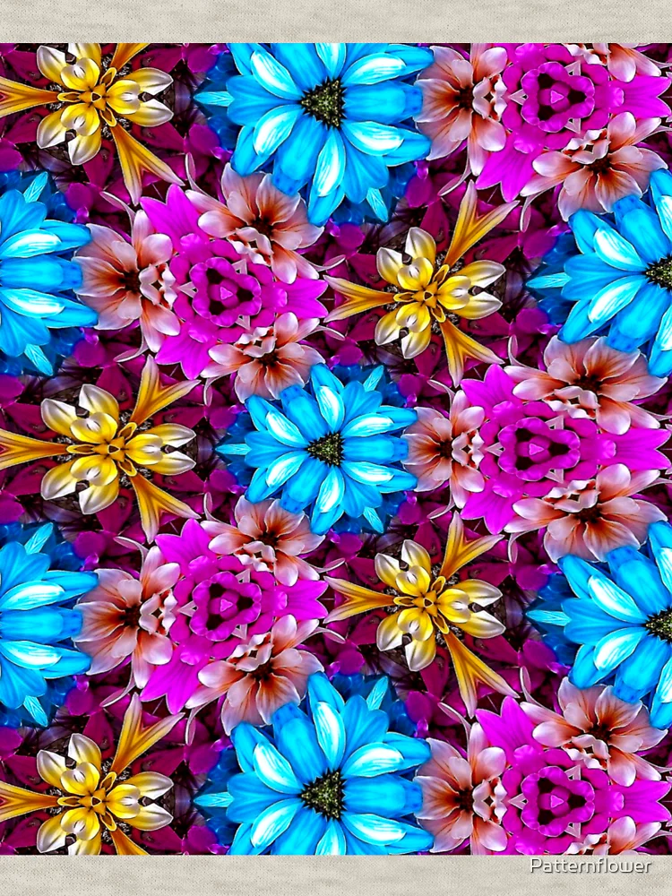 Thumbnail 6 of 6, Zipped Hoodie, Colorful Daisy Pattern designed and sold by Patternflower.