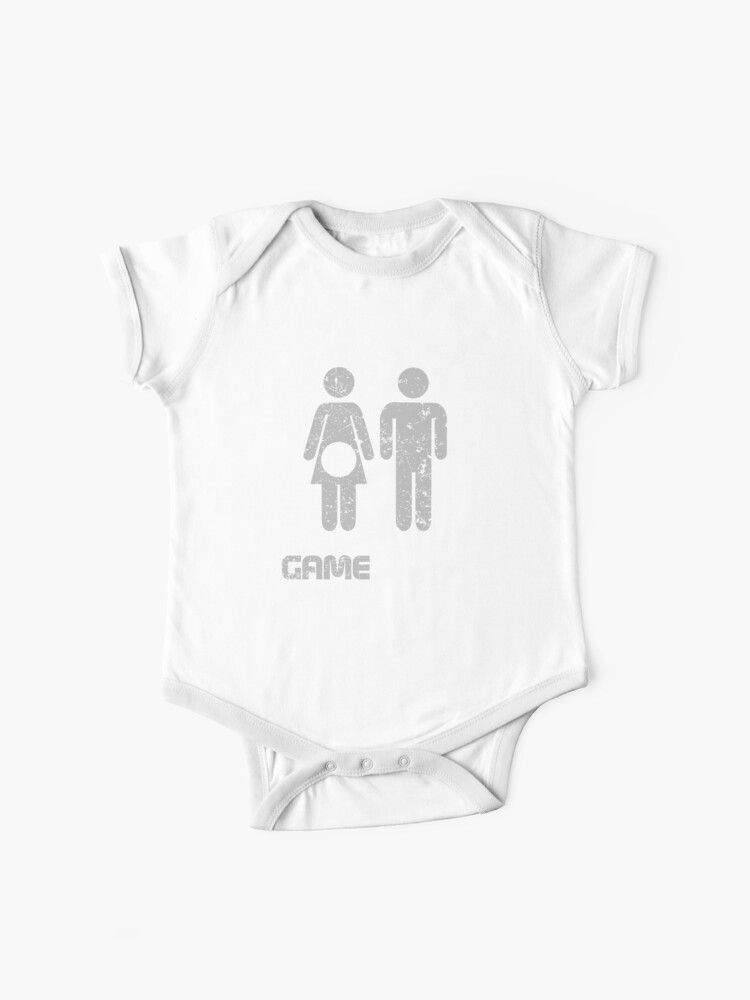 Spiel Uber Paare Schwangerschaft Ankundigung T Shirt Baby Body Von Orangepieces Redbubble