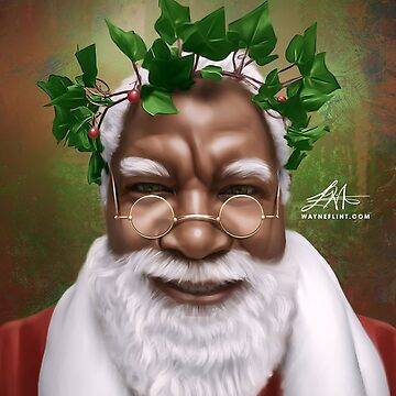 Artwork thumbnail, Santa Mistletoe by wayneflint