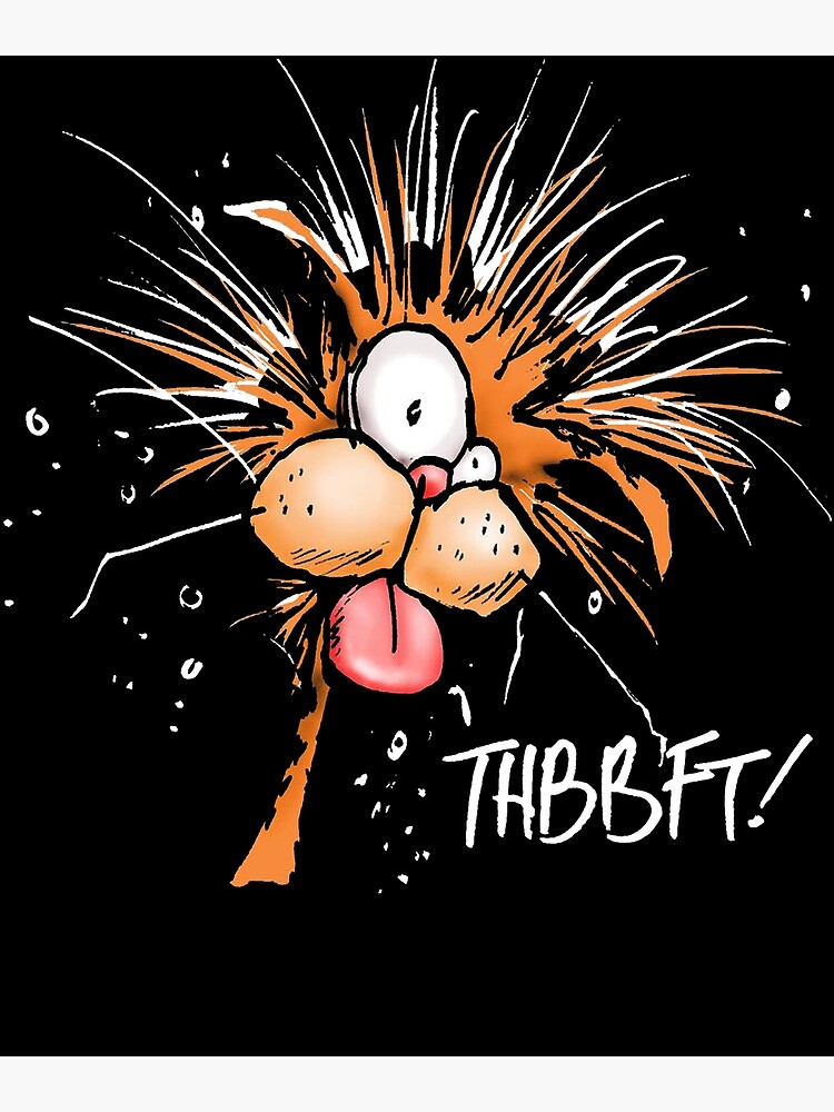 Bloom County Bill The Cat Thbbft! Funny Cartoon Premium Matte Vertical ...